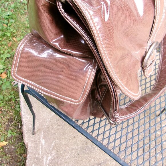 Kalencom New Orleans 2960 Chocolate Corduroy Laminated Diaper Buckle Bag NEW NWT - Picture 8 of 16